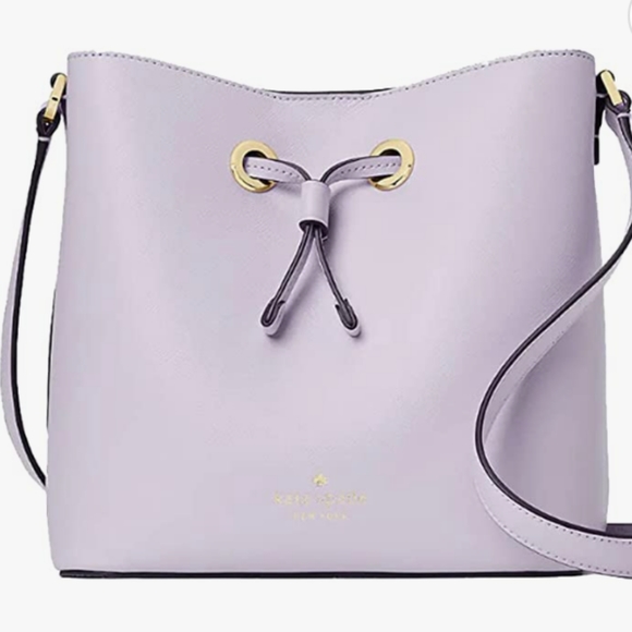 kate spade Handbags - New KATE SPADE Leather Lilac Frost Sadie Bucket Bag NWT
